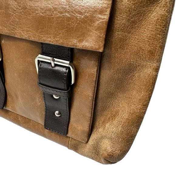 Danier Genuine Leather Medium Crossbody, Brown - Picture 5 of 14